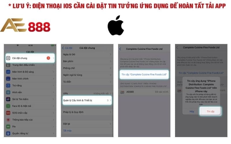 Các bước tải app AE888 trên hệ điều hành IOS đơn giản Các bước tải app AE888 trên hệ điều hành IOS đơn giản