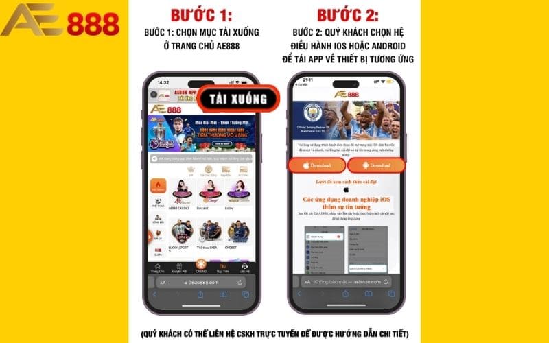 Tải app AE888 về điện thoại Android chỉ với vài bước Tải app AE888 về điện thoại Android chỉ với vài bước