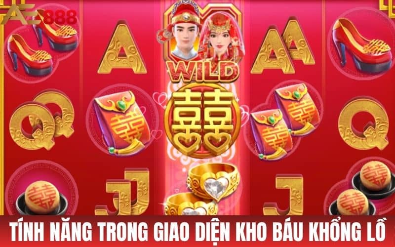 Các tính năng trong giao diện nổ hũ kho báu khổng lồ