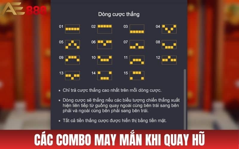 Điểm danh các combo trúng thưởng khi quay hũ Điểm danh các combo trúng thưởng khi quay hũ