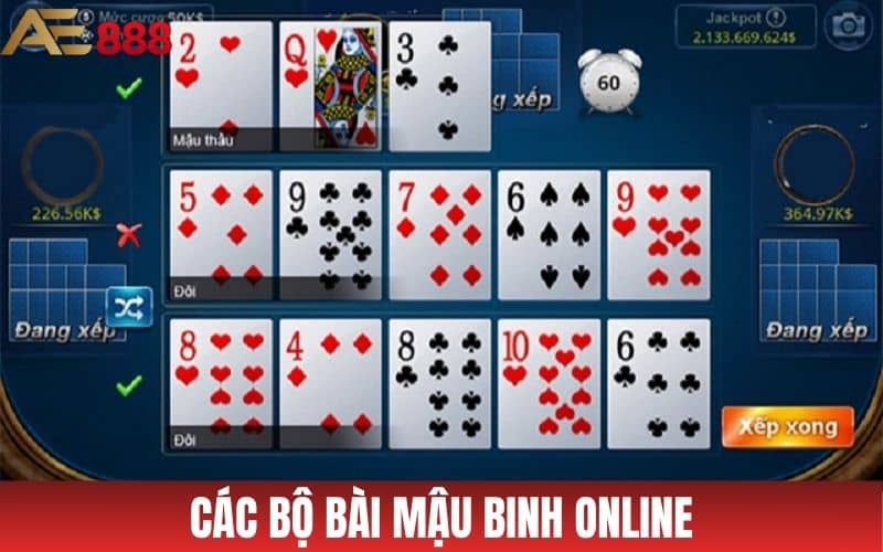 Giá trị các lá bài mậu binh online sẽ được tăng lên khi ghép lại thành bộ Giá trị các lá bài mậu binh online sẽ được tăng lên khi ghép lại thành bộ