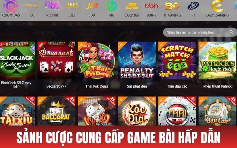 Những sảnh cung cấp các tựa game bài tại AE888 Những sảnh cung cấp các tựa game bài tại AE888